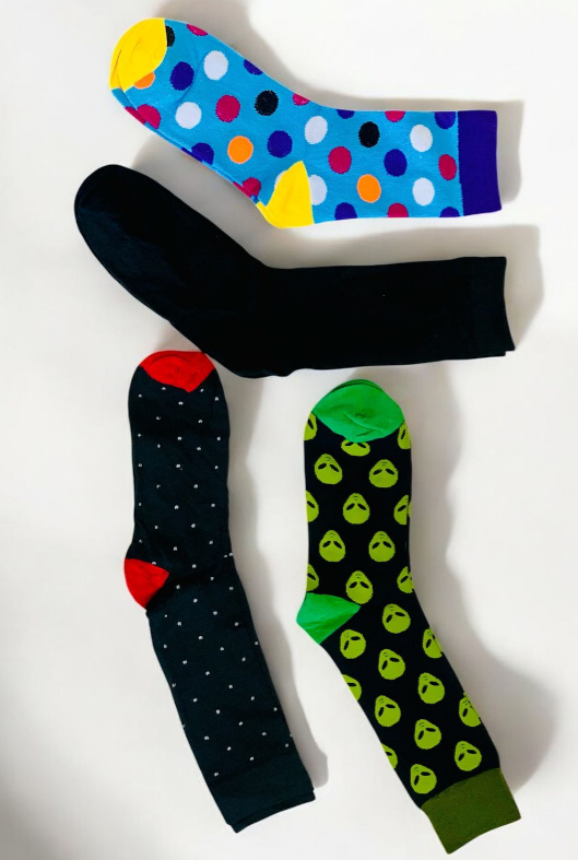 Funky Long Socks 12 pack