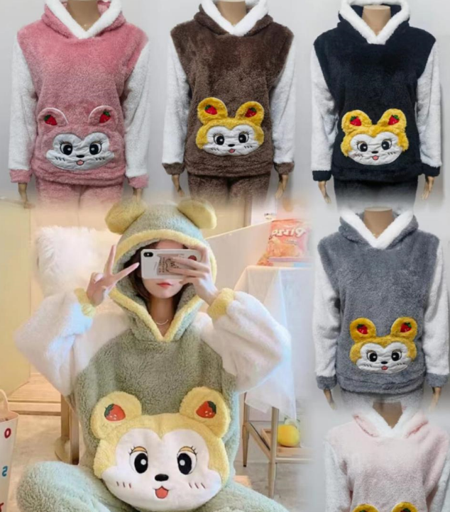 Plush Hamster Pyajamas Set