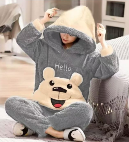 Hello Teddy Fleece Pyjama Set