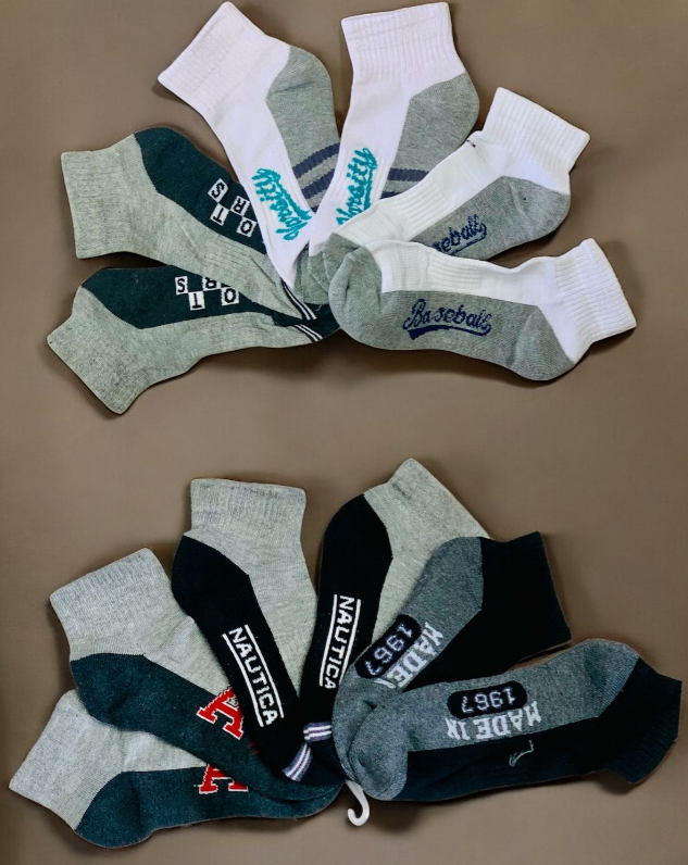 Unisex Multi color Socks 12 Pack