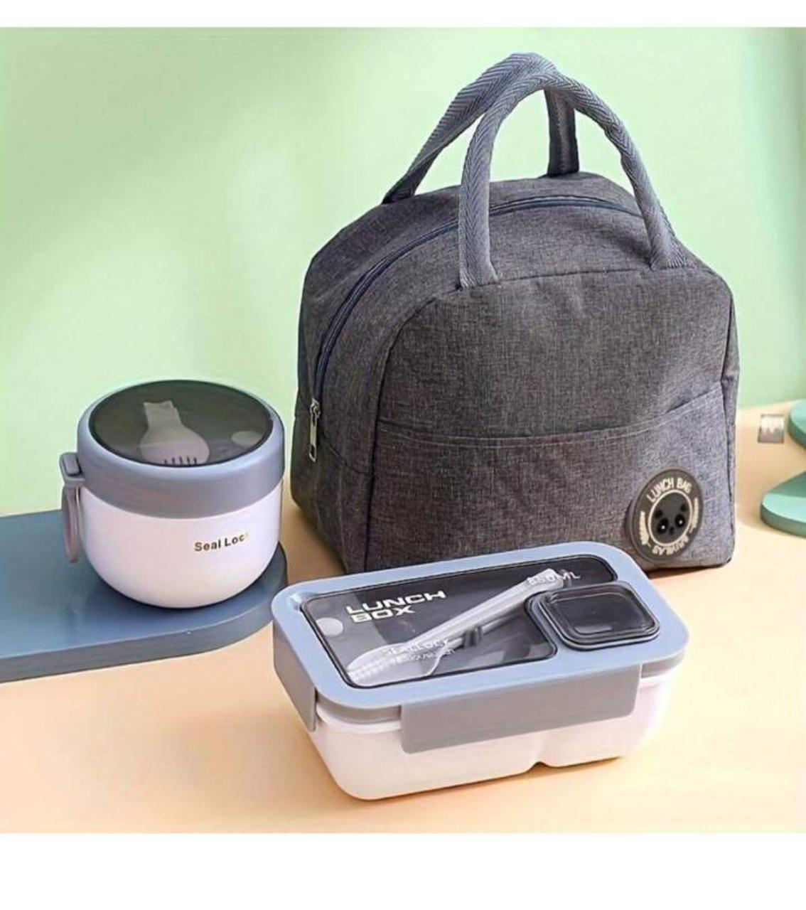 3 Piece Lunch baG, lunch box bottle set