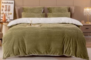 Queen size Corduroy Textured 5 Piece Comforter set