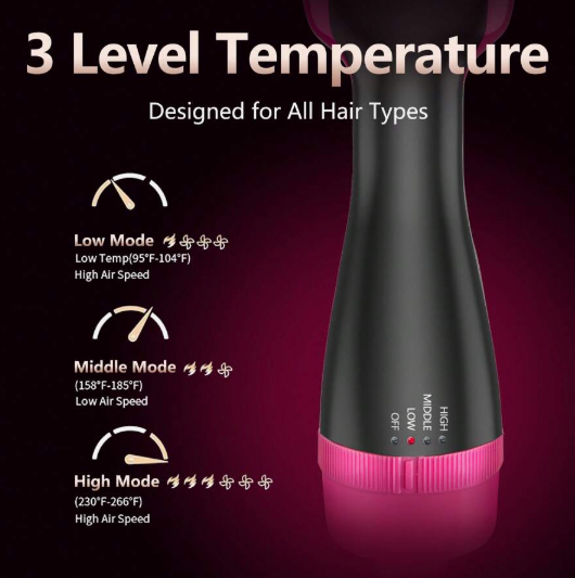 One Step Hot Air Comb
