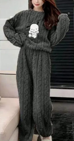 Plush Puppy Pajama set