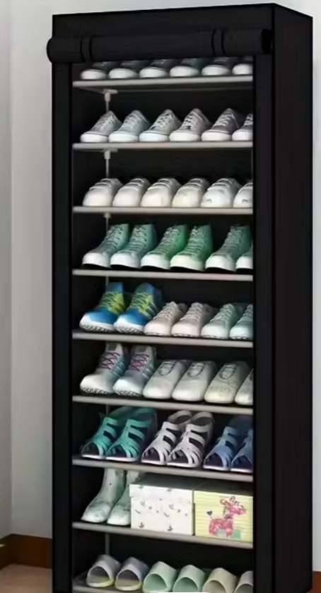 Zip Through Shoe Rack