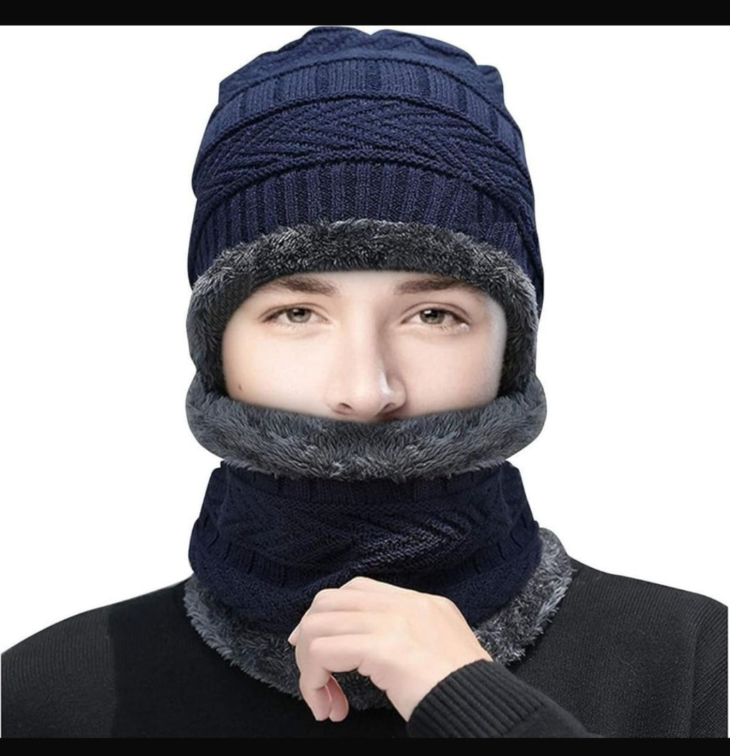 Unisex beany and scarf set