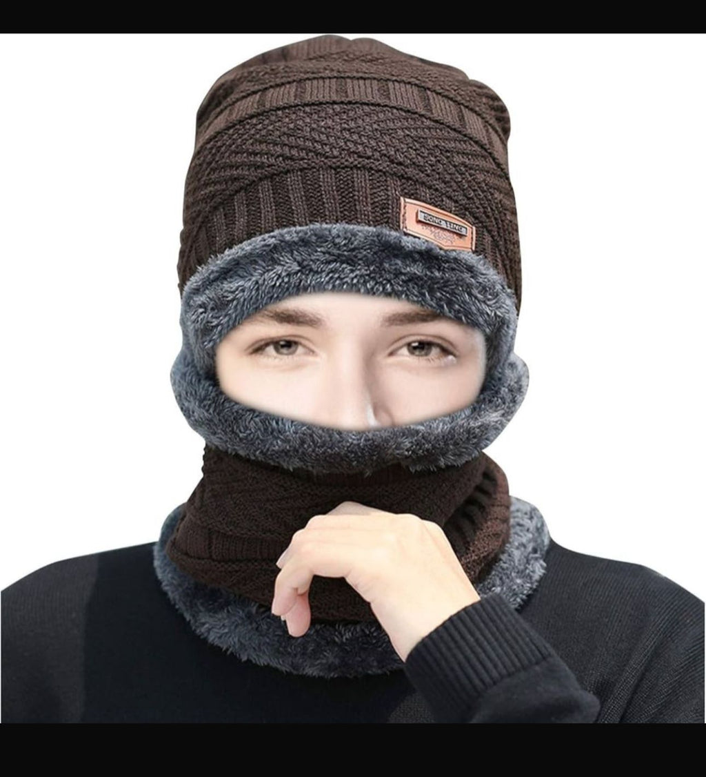 Unisex beany and scarf set