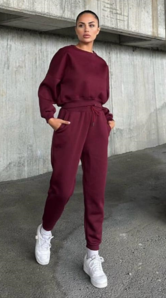 Ladies Crop Tracksuit